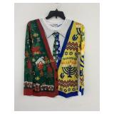 Mens Ugly Christmas Hanukkah Shirt