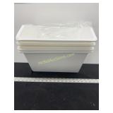4 Piece Plastic Bins