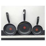 3pc. T-Fal Nonstick Cooking Pans/Skillets