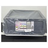 2- stack and next storage bins w/lids