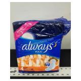 Always Maxi Overnight Pads With Wings Size 4