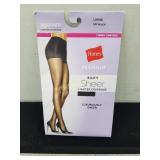 Hanes Silky Sheer Tummy Control Black Size Large