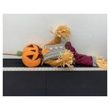 50" Harvest Scarecrow with Stake - Spritz
