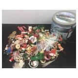 Old Christmas ornaments with tin
