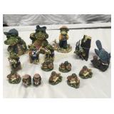 Figurine alligators, birds, and more