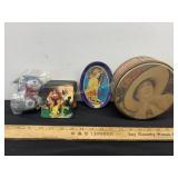 Tin, Coca Cola Plate, Bear and  Vintage Coasters