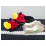 Womens Spring Foam Slipper & Lady Bug Slips