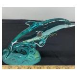 Fenton Glass  Aquamarine Dolphin