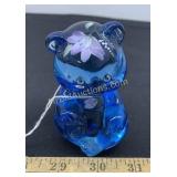Fenton Blue Bear Figurine