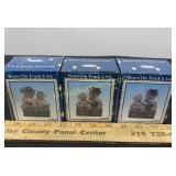 3 Bears On A Trunk Figurines