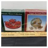Miniature Tomato Tea Set and Angel w/Lion Tea Set