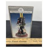 American Indiana Pencil Holder with Wood Base