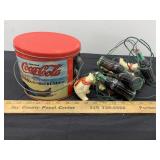 Coca-Cola Tin and Bears and Bottles Christmas