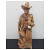 22in. Ceramic Indoor/Outdoor Cowboy