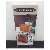 2 Tier Wicker Rack