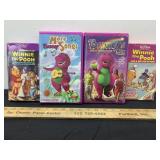 Barney and Winnie the Pooh VHS Movies