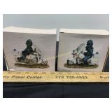 2 Motorcycle Cop Figurines