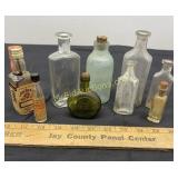 Vintage Bottle Collection All Empty