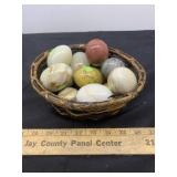 Basket of Decorative Eggs
