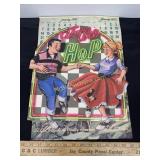 Vintage 1973 At The Hop Calendar