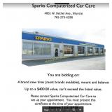 Sparks Computerized Car Car - 4 New Tires
