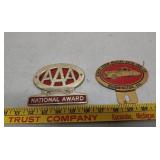 License plate toppers AAA State Farm
