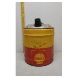 5gal Shell oil can ad