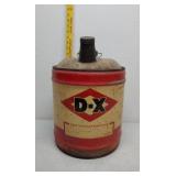 5gal D-X oil can ad