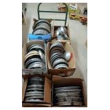 Lrg lot assorted hubcaps