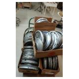 Lrg lot assorted modern hubcaps