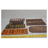 1920s WI license plates and more
