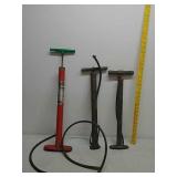 3 hand pump tire inflators