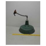 Porcelain filling station lamp 16" round