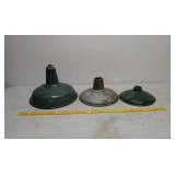 Porcelain filling station lamp shades 1 tin