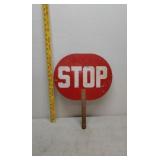 DST crossing guard hand sign stop/slow
