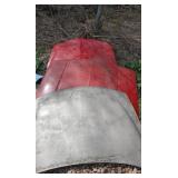 3 car hoods displays