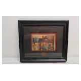 Harley Davidson Framed Tile Art