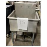 Sink 34Hx27Lx17X24"W. 14" tub depth