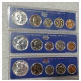 3 Proof sets 1966, 1966, 1967