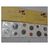 2 Canadian proof sets 1968