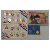 Susan B Anthony, 1967 set, 1982 UC pennies