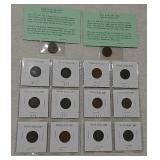 14 Indian head pennies