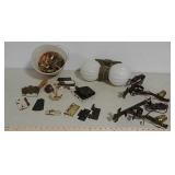 Hardware, sconces, and vanity fixture