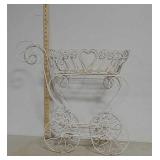 Outdoor wire planter cart