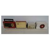 4 radios- GE, Motorola,BT, Hallicrafters