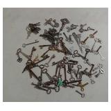 Skeleton, clock, furniture, and more keys