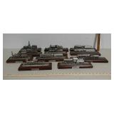 Pewter train replicas