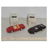 2 Ertl corvettes replicas 1992