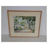 W.f. McCaughey framed watercolor