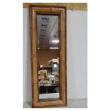 Bamboo framed mirror